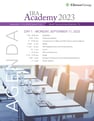 IRA Academy 2023 Fall Agenda Cover