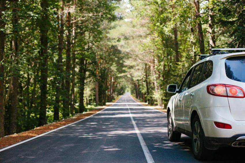 car on an open road